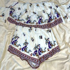 Off the shoulder romper